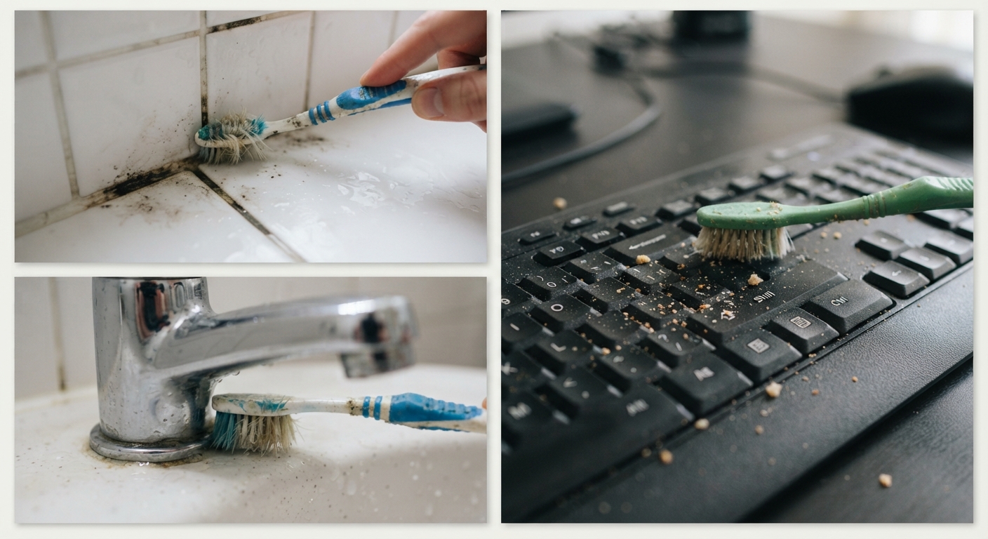 12 Clever Ways to Reuse an Old Toothbrush Around the House